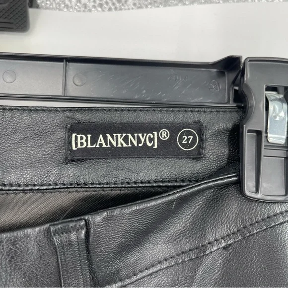 BLANK NYC FAUX LEATHER PANTS IN EIGHT BALL - Picture 5 of 10